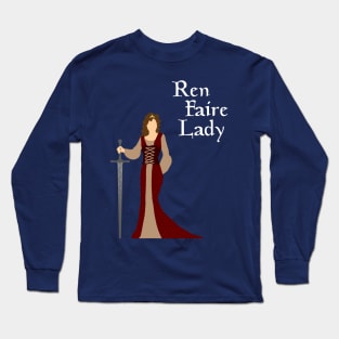 Ren Faire Lady (dark) Long Sleeve T-Shirt